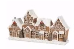 Pepparkakshus med LED – 25 cm