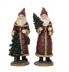 Tomte Röd med gran – 29 cm