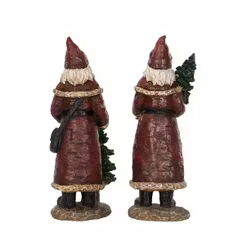 Tomte Röd med gran – 29 cm