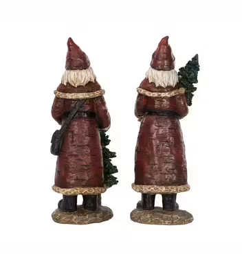 Tomte Röd med gran – 29 cm