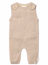 Stickad jumpsuit – Soft Beige Melee stl 56 | Little Dutch