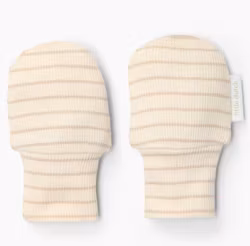 Babyvante – Mjukt Beige Randigt (En Storlek)