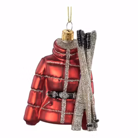 Julhänge – Aspen (Matt Röd, Glas)