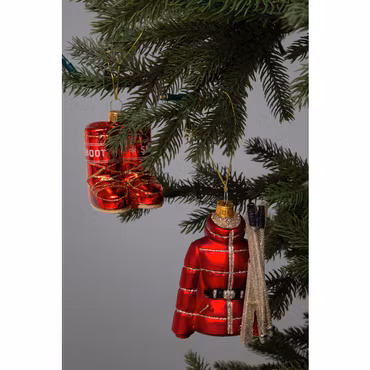 Julhänge – Aspen (Matt Röd, Glas)