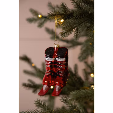 Julhänge – Aspen Slalom (Röd, Glas)