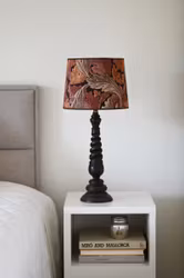 Riva Lampfot Brun 46 cm – Hallbergs Belysning