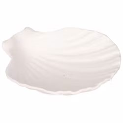 Skål Snäcka – vit dekorativ skål