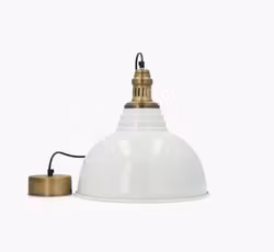 Taklampa Sienna Shell – stilren taklampa i vit metall