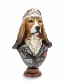 Byst Basset hund – dekorativ figurin