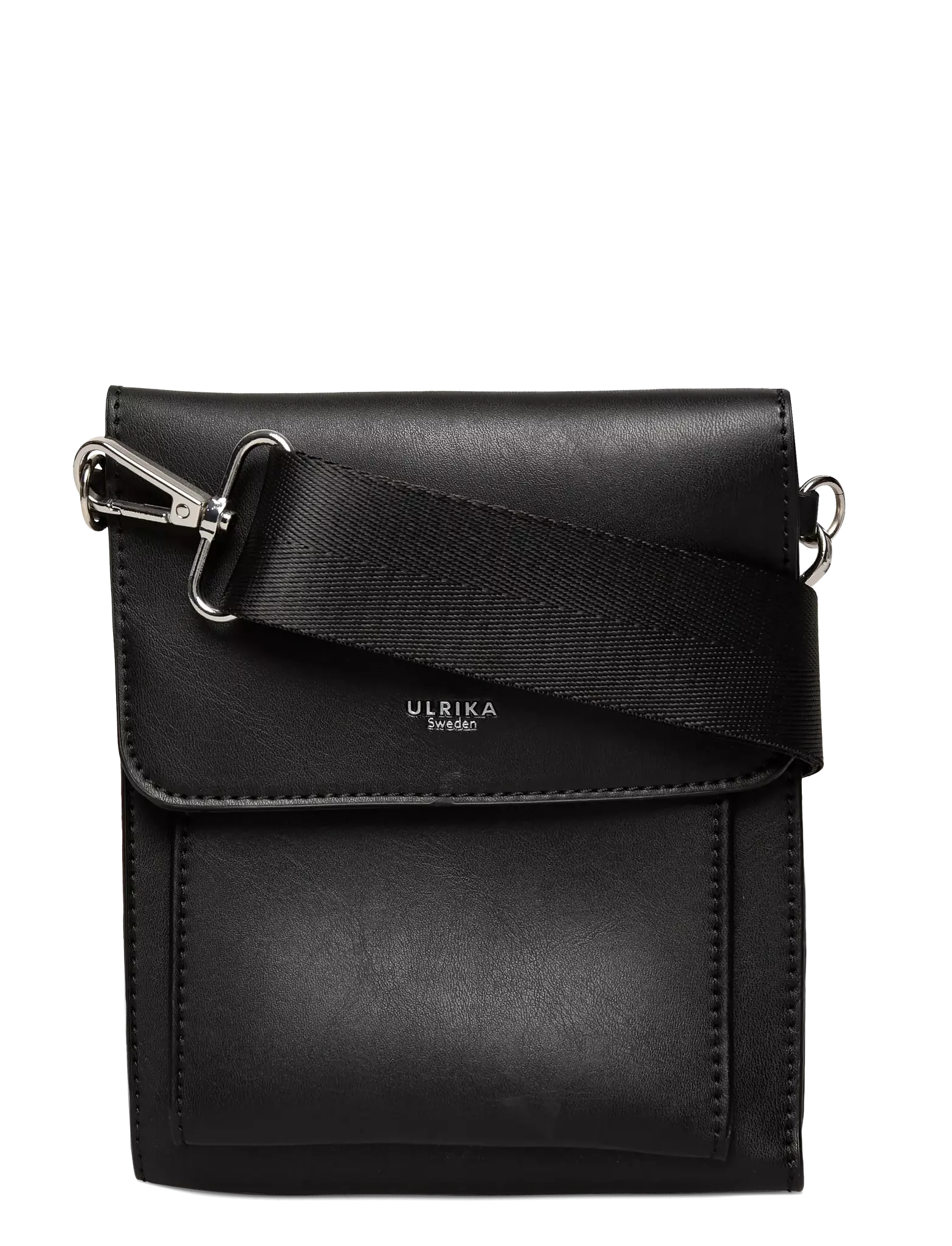 Mobilväska svart med lock – Ulrika Design