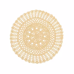 Handvirkad Rund Bordstablett