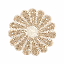 Bordstablett Offwhite Blomform