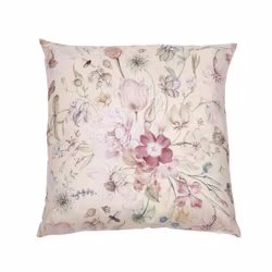 Kuddfodral Gul med Blommor