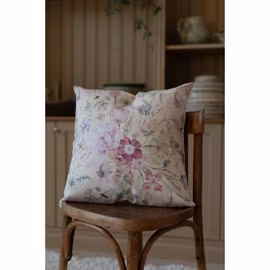 Kuddfodral Gul med Blommor