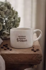 Mugg Världens bästa fröken – Majas stengodsmugg 3 dl | Present till fröken