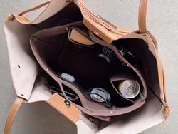 Väskinsats / Inneväska – Organizer för handväska i filt Large