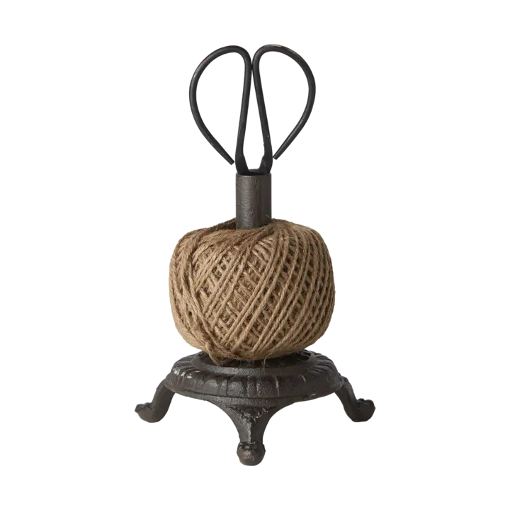 BIND Trådhållare med sax – Snöre & hållare i gjutjärn