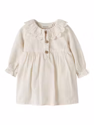 Bodyklänning Turtledove med broderi – Ekologisk bomull | Lil'Atelier