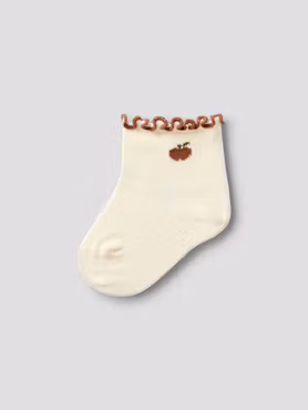 Strumpor Baby Vita Turtledove Apple – Ekologisk bomull | Lil'Atelier