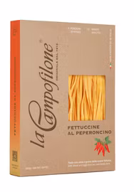 La Campofilone Fettuccine med Chili Äggpasta 250 g – Italiensk äggpasta med peperoncino
