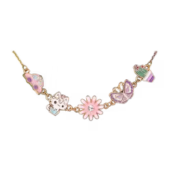 Halsband med blomstercharms för barn | Barnsmycke