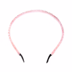 Glittrigt rosa diadem för barn | Håraccessoar