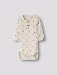Lil' Atelier Lavo långärmad body – Turtledove Planets