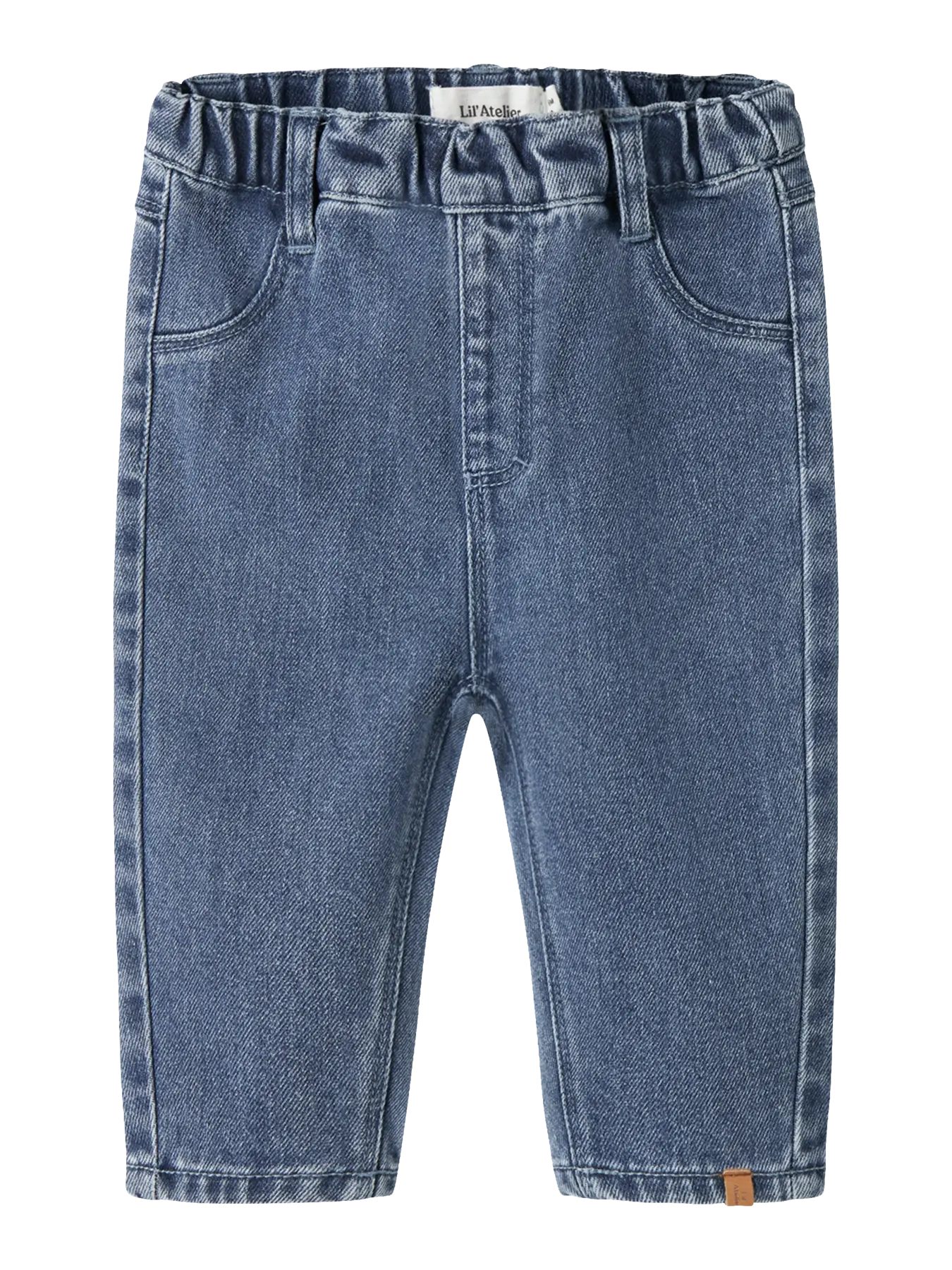 Obello baggy Baby jeans – Dark Blue Denim - Lil' Atelier