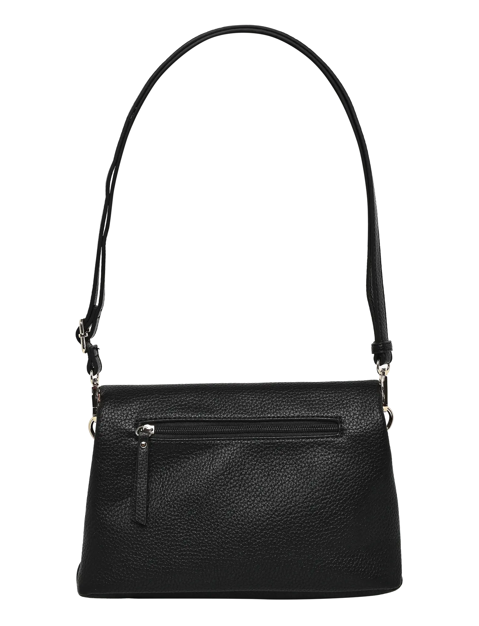 Ulrika Design Handväska med lock – Svart