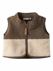 Lil' Atelier Lajo teddyväst – Turtledove Shitake