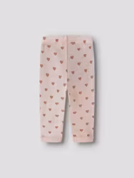Lil' Atelier Noel Nia leggings i merinoull – Morganite Heart