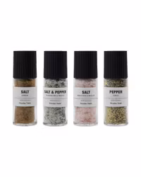 Presentbox The Mixed Story Salt -peppar 4-pack - Nicolas Vahé