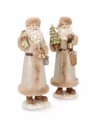Tomte med pälsmössa beige mix 36 cm | A Lot Decoration