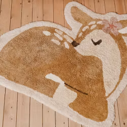 Little Dutch barnrumsmatta Hjort beige 103 × 110 cm