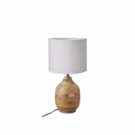 AURA bordslampa natur/vit 14 × 26 cm – Wikholm Form