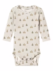 Lil’ Atelier Gavo Kin – långärmad babybody Turtledove TOYS