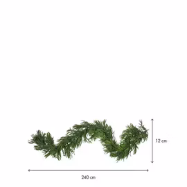 Girlang Softy Juldekoration – grön 240 cm utan belysning
