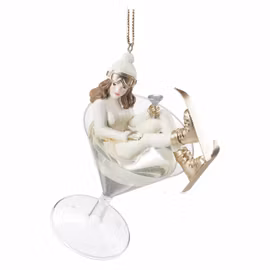 Olympia dekorationsornament guld 8,7 × 7,2 × 13 cm