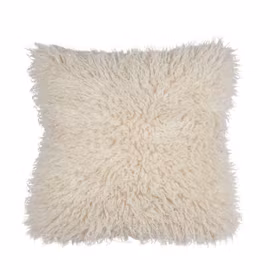 Curly kuddfodral i fuskpäls 48x48 cm – Fondaco