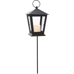 LED-gravlykta Serene – svart, 40 cm