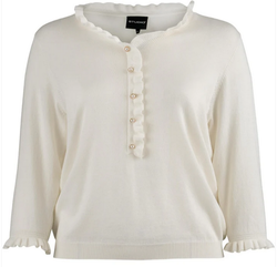 SJean Knit Blousse with Flouces - Studio