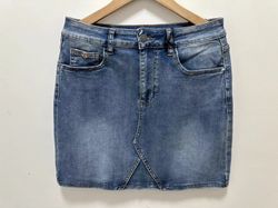 Denim Skirt Mid Blue - MiAmori