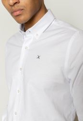 Oxford Stretch Plain L/S White - Clean Cut Copenhagen