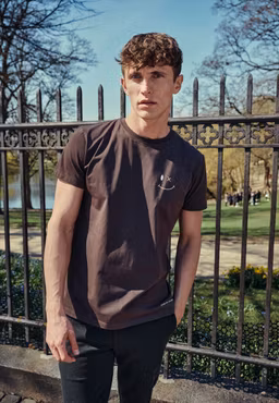 Patrick Organic Tee Dark Brown - Clean Cut Copenhagen