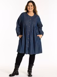GJohanne Shirt tunic Black - Gozzip