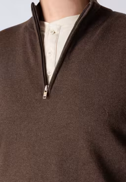 Claude half zip knit Brown - Clean Cut Copenhagen