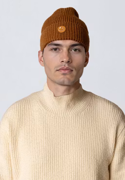 Patrick Beanie Golden brown - Clean Cut Copenhagen