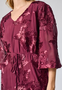 Emore Dress Bordeaux - Sisters Point