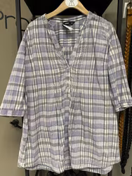 Tunika, lila/vit strl 44