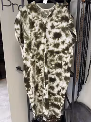 Långklänning med sprund i fram stl 42